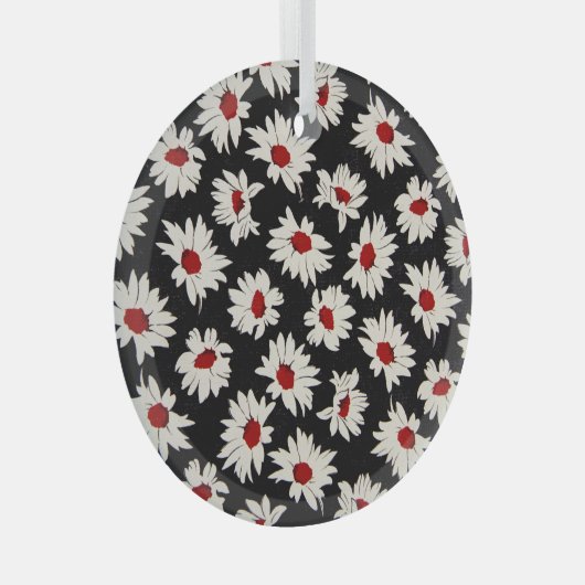 Abstrakte Blume, ein künstlerisches Wasserfarbmust Ornament Aus Glas (Vorderseite Rechts)