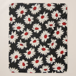 Abstrakte Blume, ein künstlerisches Wasserfarbmust Sherpadecke