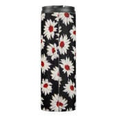 Abstrakte Blume, ein künstlerisches Wasserfarbmust Thermosbecher (Rückseite)