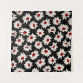 Abstrakte Blume, ein künstlerisches Wasserfarbmust Wandteppich (Vorderseite (Horizontal))