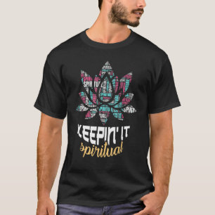 Abstrakte Blume eines erstaunlichen Zitats zur Med T-Shirt
