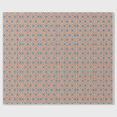 Abstrakte Blume: Einfach geometrisch Vintag Geschenkpapier (Flach)