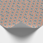 Abstrakte Blume: Einfach geometrisch Vintag Geschenkpapier (Ecke)