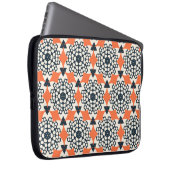 Abstrakte Blume: Einfach geometrisch Vintag Laptopschutzhülle (Vorne Rechts)
