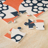 Abstrakte Blume: Einfach geometrisch Vintag Puzzle (Seite)