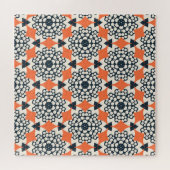 Abstrakte Blume: Einfach geometrisch Vintag Puzzle (Horizontal)
