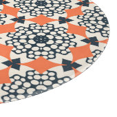 Abstrakte Blume: Einfach geometrisch Vintag Schneidebrett (Ecke)