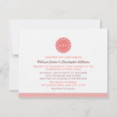 Abstrakte Blume Einladung (Vorderseite)