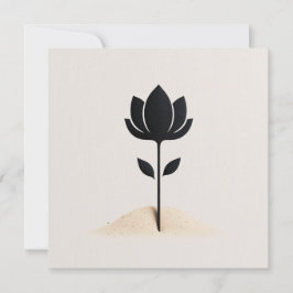 Abstrakte Blume Einladung