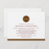 Abstrakte Blume Einladung (Vorne/Hinten)