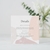 Abstrakte Blume Einladung (Stehend Vorderseite)