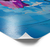 Abstrakte Blume Fotodruck (Ecke)