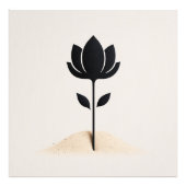 Abstrakte Blume Fotodruck (Vorne)