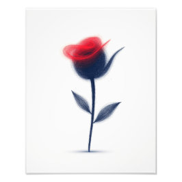 Abstrakte Blume Fotodruck