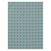 Abstrakte Blume Fraktal Aquamarin Tischdecke (Vorderseite)