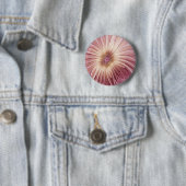 Abstrakte Blume Fraktal Kunst und Schatten Burgund Button (Beispiel)