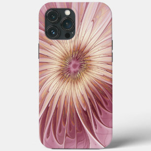 Abstrakte Blume Fraktal Kunst und Schatten Burgund Case-Mate iPhone Hülle