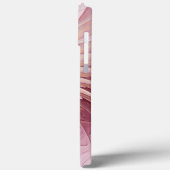 Abstrakte Blume Fraktal Kunst und Schatten Burgund Case-Mate iPhone Hülle (Rückseite / Links)