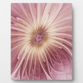 Abstrakte Blume Fraktal Kunst und Schatten Burgund Fotoplatte (Vorderseite)