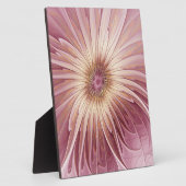 Abstrakte Blume Fraktal Kunst und Schatten Burgund Fotoplatte (Seite)