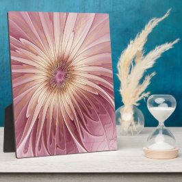 Abstrakte Blume Fraktal Kunst und Schatten Burgund Fotoplatte