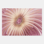 Abstrakte Blume Fraktal Kunst und Schatten Burgund Geschenkpapier Set (Vorderseite 3)