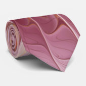 Abstrakte Blume Fraktal Kunst und Schatten Burgund Krawatte (Gerollt)