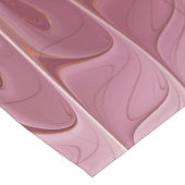 Abstrakte Blume Fraktal Kunst und Schatten Burgund Kurzer Tischläufer (Ecke)