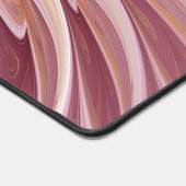 Abstrakte Blume Fraktal Kunst und Schatten Burgund Schreibtischunterlage (Ecke)