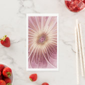 Abstrakte Blume Fraktal Kunst und Schatten Burgund Serviette (Beispiel)