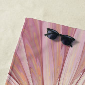 Abstrakte Blume Fraktal Kunst und Schatten Burgund Strandtuch (Beispiel)