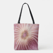 Abstrakte Blume Fraktal Kunst und Schatten Burgund Tasche (Rückseite)