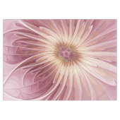 Abstrakte Blume Fraktal Kunst und Schatten Burgund Tischdecke (Vorderseite (Horizontal))