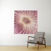 Abstrakte Blume Fraktal Kunst und Schatten Burgund Wandteppich (Beispiel (Horizontal))