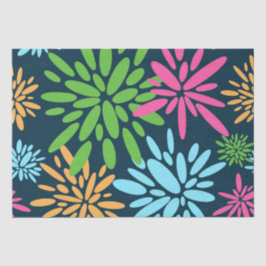 Abstrakte Blume für Feuerwerkskörper - Themenpapie Seidenpapier