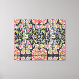 Abstrakte Blume für gemischte Medien Leinwanddruck