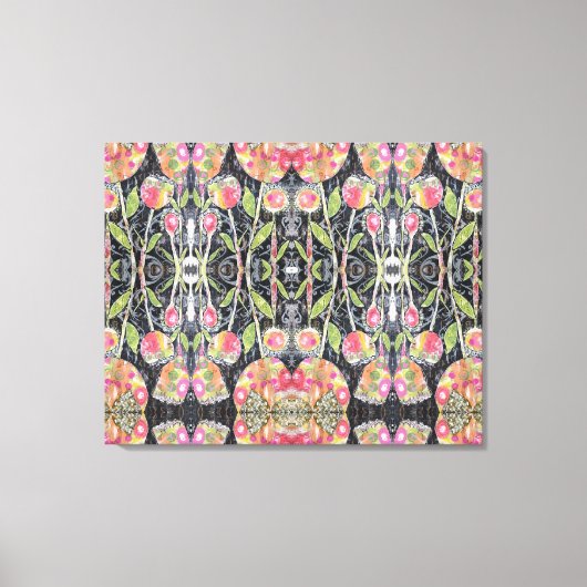 Abstrakte Blume für gemischte Medien Leinwanddruck (Vorderseite)