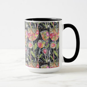 Abstrakte Blume für gemischte Medien Tasse