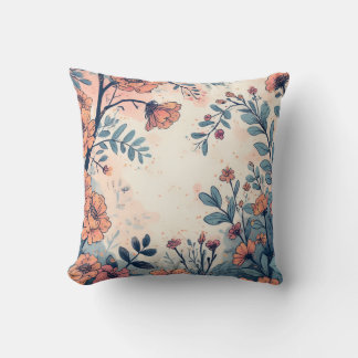 Abstrakte Blume für Throw-Kissen Kissen
