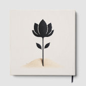 Abstrakte Blume Gästebuch (Rückseite)