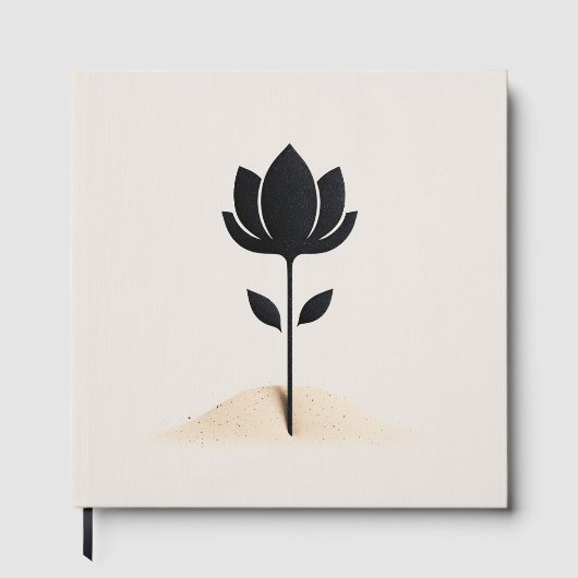 Abstrakte Blume Gästebuch (Vorderseite)