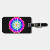 Abstrakte Blume Gepäckanhänger (Vorderseite horizontal)