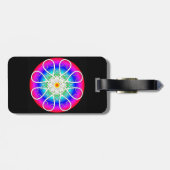 Abstrakte Blume Gepäckanhänger (Rückseite horizontal)