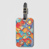 Abstrakte Blume Gepäckanhänger (Vorderseite Vertikal)