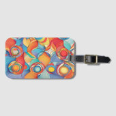 Abstrakte Blume Gepäckanhänger (Vorderseite (Horizontal))