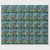 Abstrakte Blume Geschenkpapier (Flach)