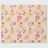 Abstrakte Blume Geschenkpapier (Flach)