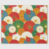 Abstrakte Blume Geschenkpapier (Flach)