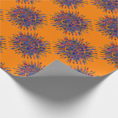 Abstrakte Blume Geschenkpapier (Ecke)