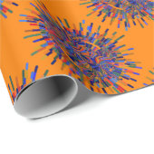 Abstrakte Blume Geschenkpapier (Rolleneckpunkt)